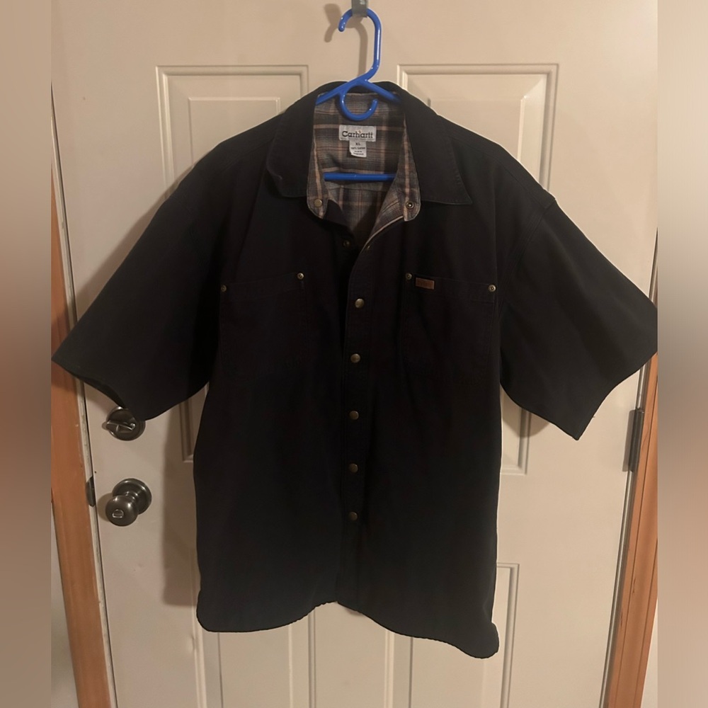 Carhartt men’s short sleeve heavy duty lined shirt